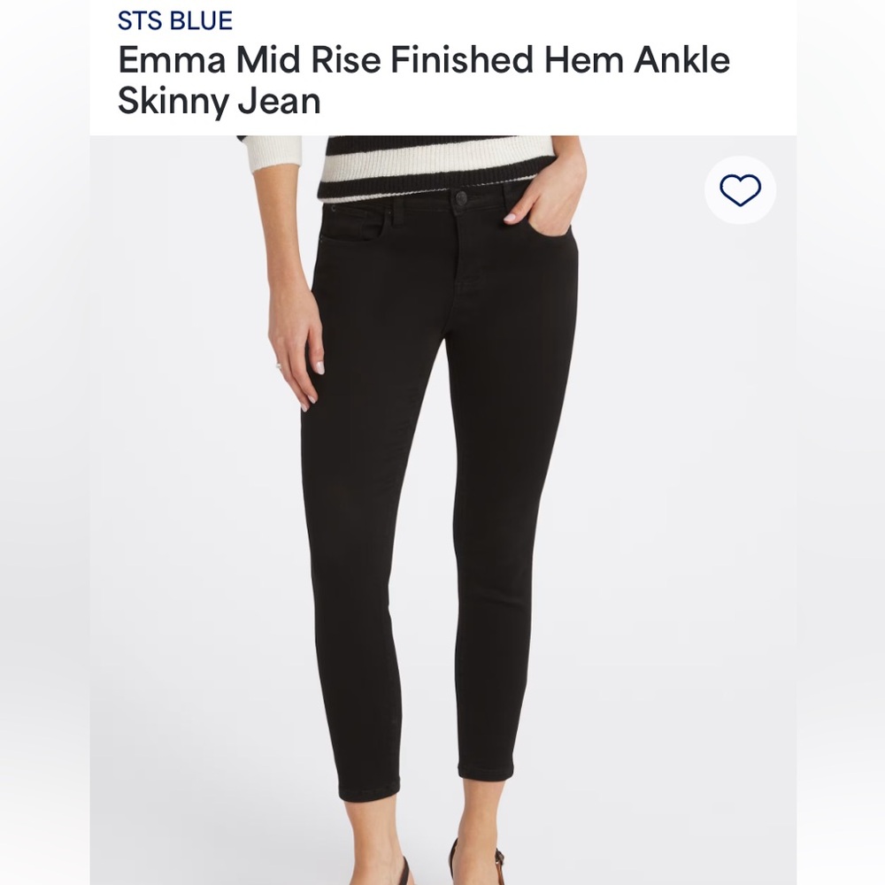 STS Blue Black Ankle Skinny Jeans